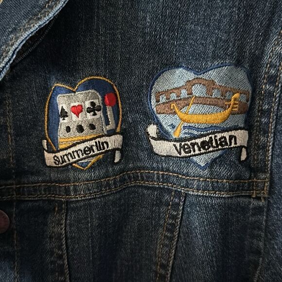 Brighton Collectibles Embroidered Jean Jacket Heart Size Small See Measurements - Picture 4 of 8